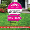 Custom Open House Arrow Yard Sign