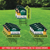 10 Pack Custom Open House Arrow Yard Sign
